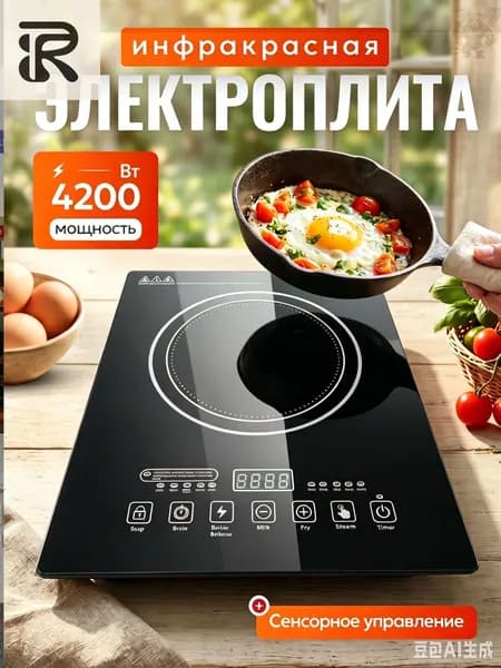 Электрическая настольная плита mzm-20260430154743937, черный