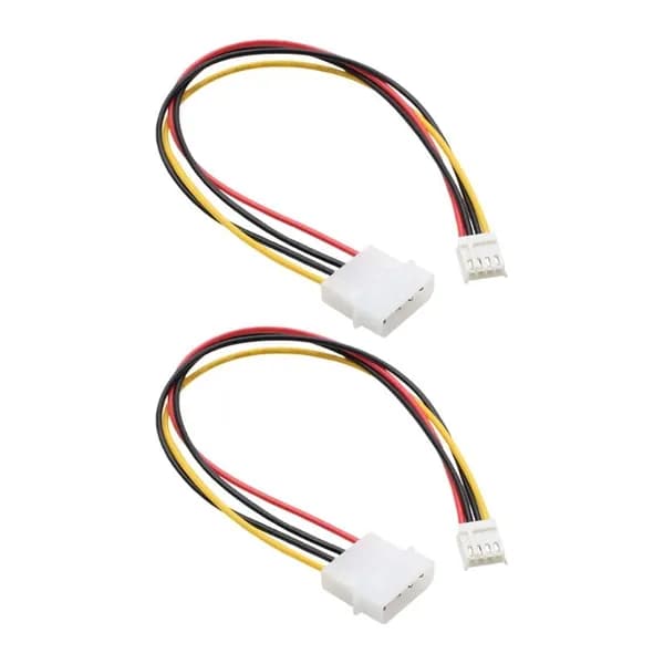 Переходник питания "молекс" (большой 4-pin) на малый 4-pin (FDD), 2 шт.