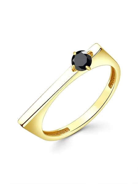 GOLDEN CITY Кольцо Серебро позолоченное 925 пробы