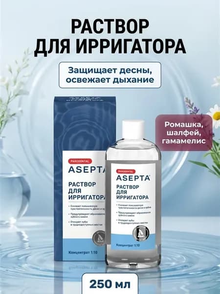 Раствор для ирригатора от воспаления десен 250мл