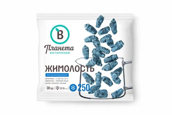 Замороженные ягоды Жимолости 250 г. Планета Витаминов