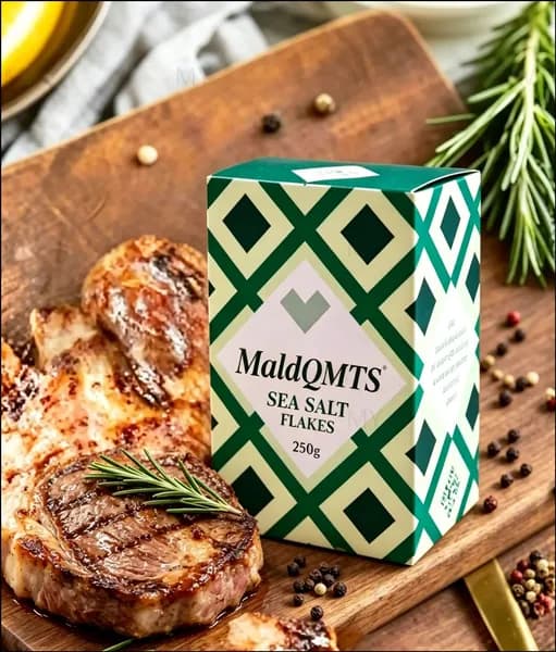 Хлопья морской соли Maldqmts, поваренная соль, 250 г