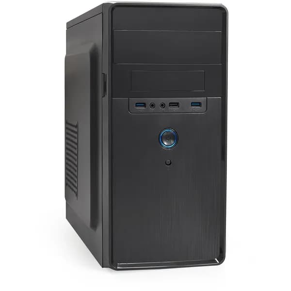 Компьютерный корпус Minitower ExeGate BA-309U2-UNS450 (mATX, БП UNS450 с вент. 12см, 1*USB+2*USB 3.0, HD аудио, черный)