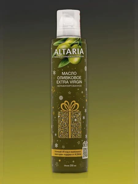 Масло ОЛИВКОВОЕ нерафинированное спрей 250 мл. ALTARIA