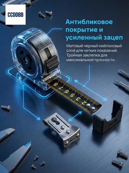 Измерительная рулетка 5м x 19мм