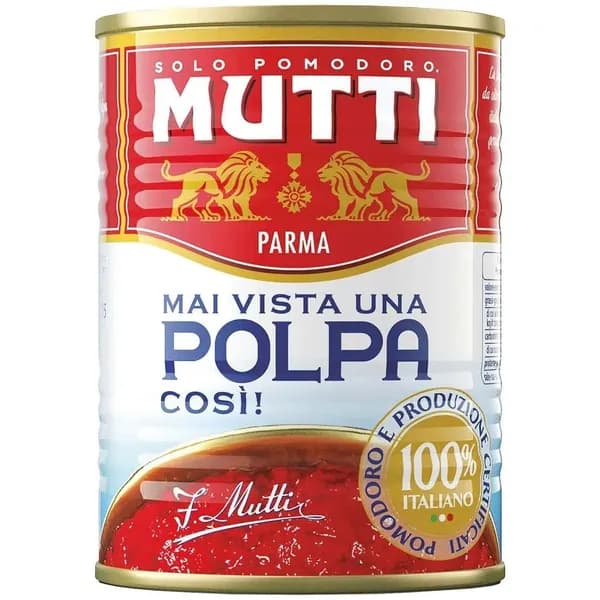 Мелконарезанные томаты Mutti (Мутти), Италия, ж/б 400 г х 1шт