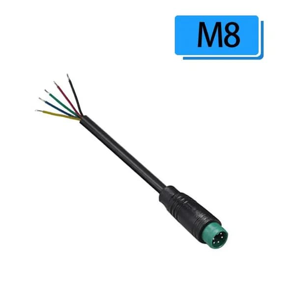 Разъем JULET M8 5PIN M Папа с кабелем 24см