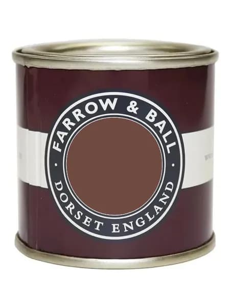 Краска для мебели и декора ультраматовая, меловая краска Farrow & Ball Estate Emulsion цвет W101 Deep Reddish Brown, 100 мл