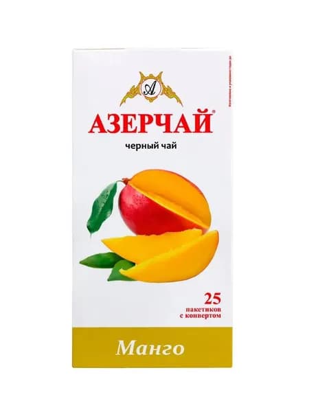 Чай черный Азерчай с Манго 25 пакетиков