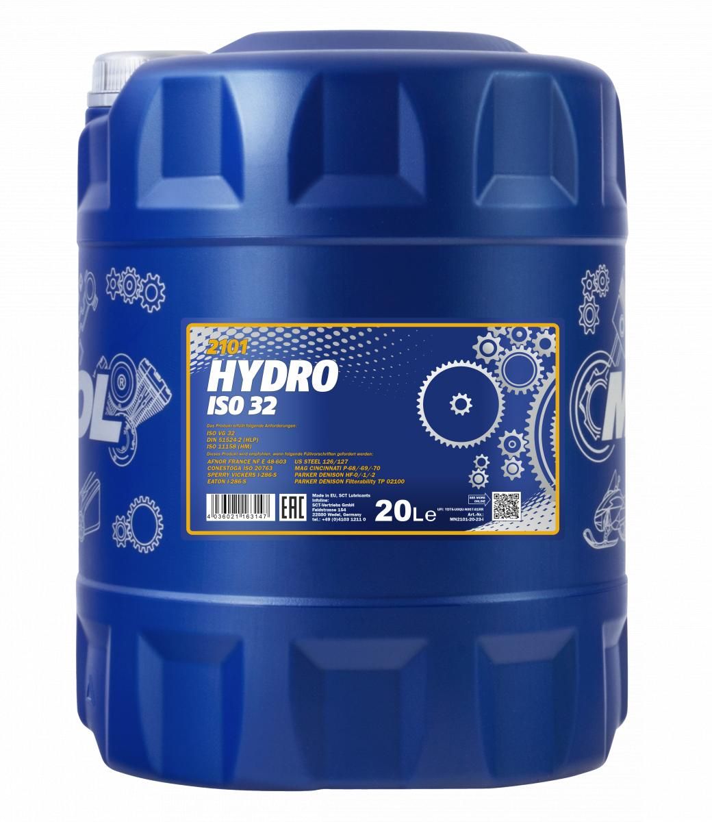 Масло гидравлическое Mannol Hydro ISO 32 20л. (1927)