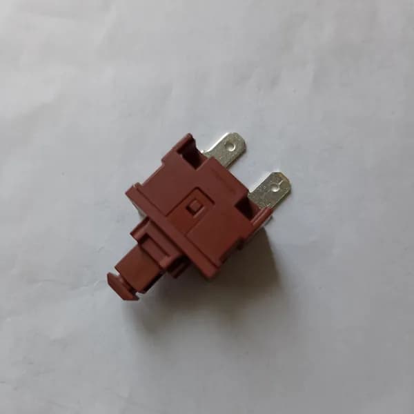 Кнопка для пылесоса прямая 2 pin с фиксацией