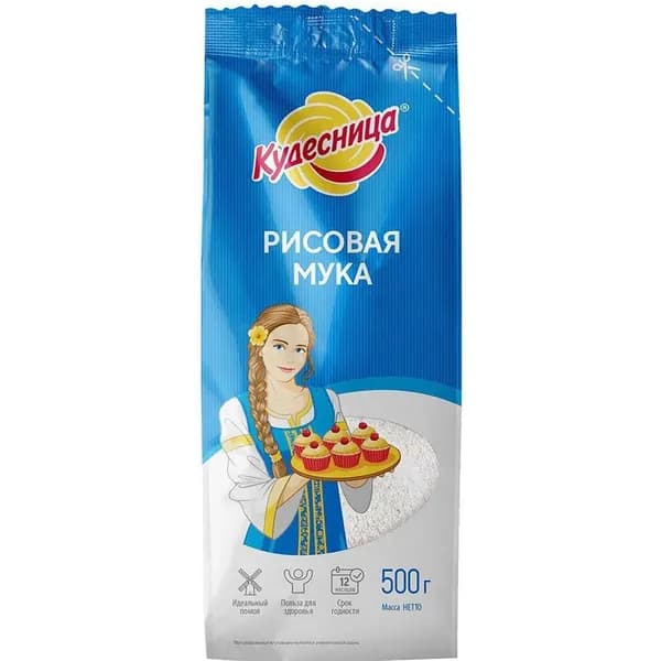 Мука Кудесница рисовая 500 г