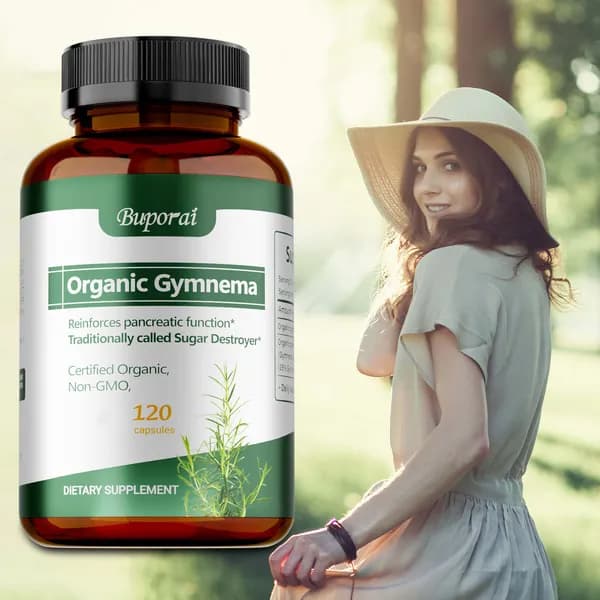 Биологически активная добавка Buporai Organic Gymnema - содержит гимнему - поддержка функции поджелудочной железы, поддержание здоровья кишечника
