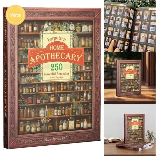Травяная книга Забытый домашний аптекарь 28 21 см