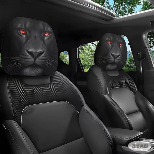 1шт Douyin Накидка на сиденье на Передние сиденья/Обшивка салона автомобиля арт/Прикольная наволочка с автомобильным принтом