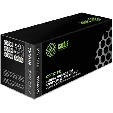 Тонер-картридж CACTUS CS-TK1150, KYOCERA P2235dn/w/M2135dn/M2635dn/w/M2735dw, 3000 стр., черный (CS-TK1150)