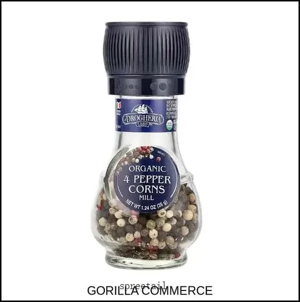 Drogheria & Alimentari,4 органических молотых перца, 1,24 унции (35 грамм)