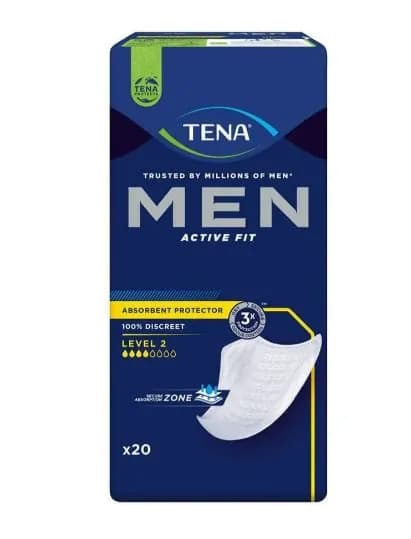 Прокладки урологические для мужчин Tena Men Level 2 Medium, 4 капли, 500 мл, 20 штук