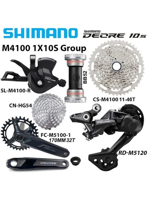 Deore M4100 1x10 набор (170мм 32T, кассета 11-46T)