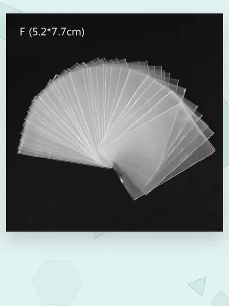 Прозрачные протекторы для карт TCG, 100 шт/набор, - 5.2*7.7CM