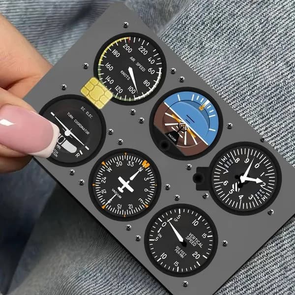 Кабина управления истребителем Fighter Aircraft Control Cockpit Card Stickers Наклейка для банковской карты