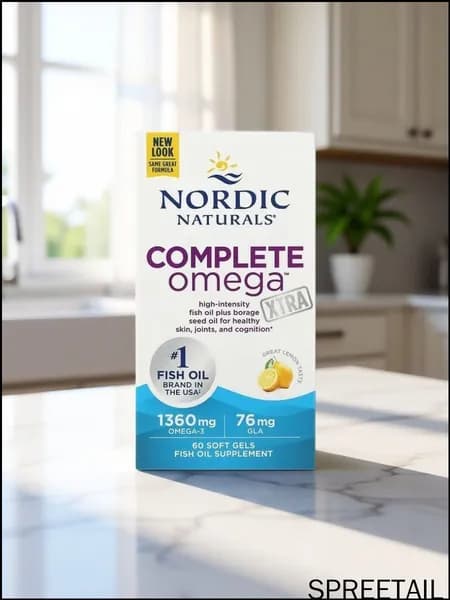 Nordic Naturals, Complete Omega Xtra, со вкусом лимона, 1360 мг, 60 капсул (680 мг в 1 капсуле)