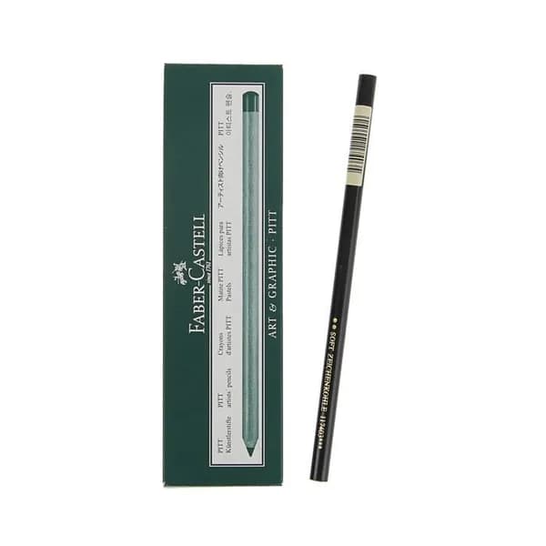 Уголь в карандаше Faber-Castell PITT средний натуральный 1 шт