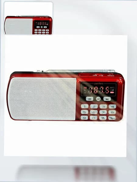 Портативный цифровой радиоприёмник Perfeo Егерь с FM, USB, microSD и динамиком 3 Вт