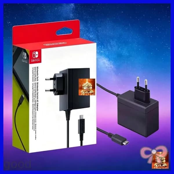 Блок питания Nintendo Switch, быстрая зарядка мощностью 39 Вт, разъем европейского стиля, подходит для OLED/Lite, док телевизора
