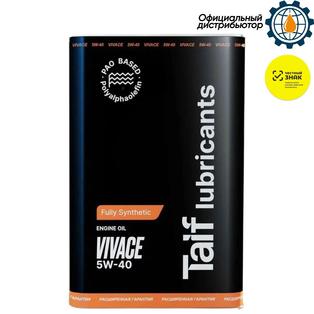TAIF VIVACE 5W-40 Масло моторное, Синтетическое, 1 л