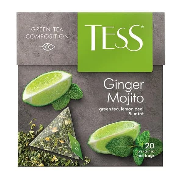 Чай зеленый в пирамидках Tess Ginger Mojito, 20*1,8 г 6007880