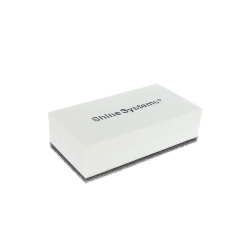 Аппликатор с прорезью для керамики Shine Systems Coating Sponge, 8x4,5x2 см/губка автомобильная SS901