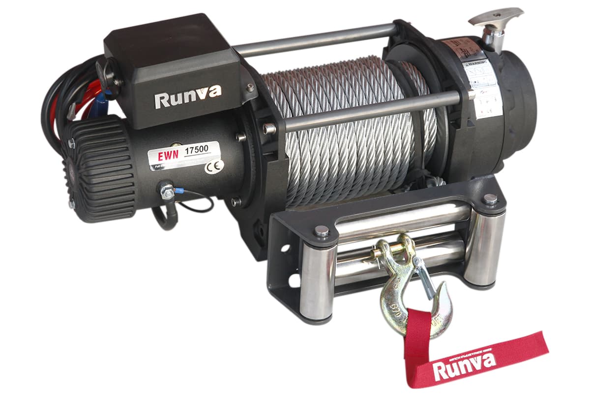 Лебёдка электрическая (индустр.) 24V Runva 17500 lbs 7960 кг