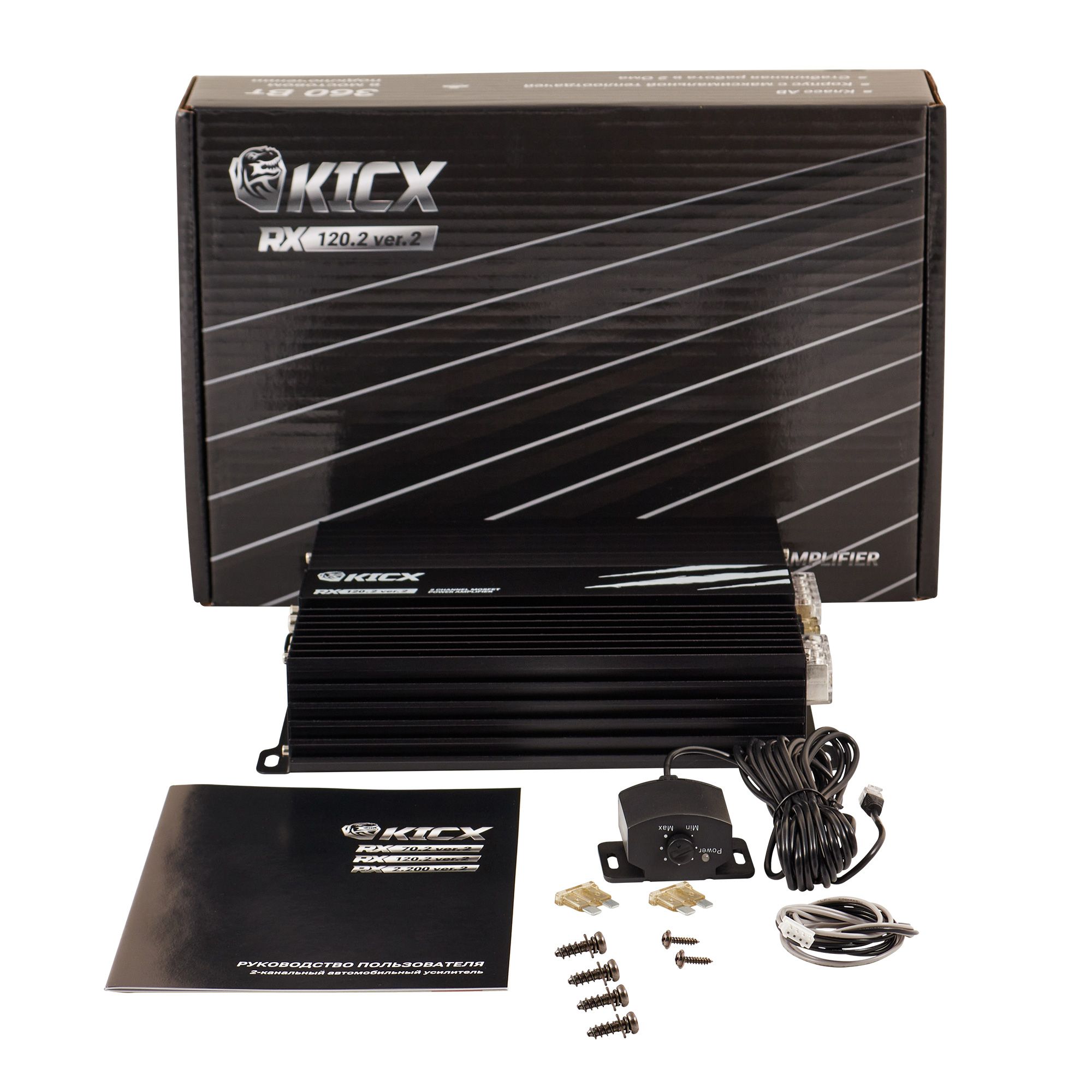 2-х канальный усилитель Kicx RX 120.2 ver.2