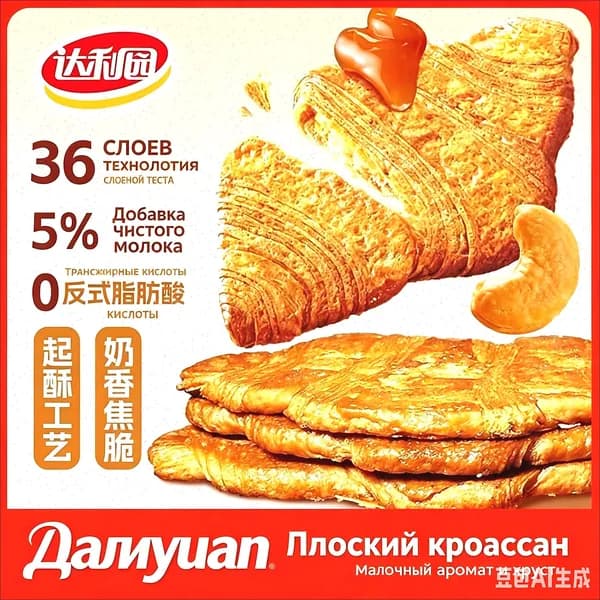 Рулет для круассанов, 6 шт/упаковке, 108 г/упаковке