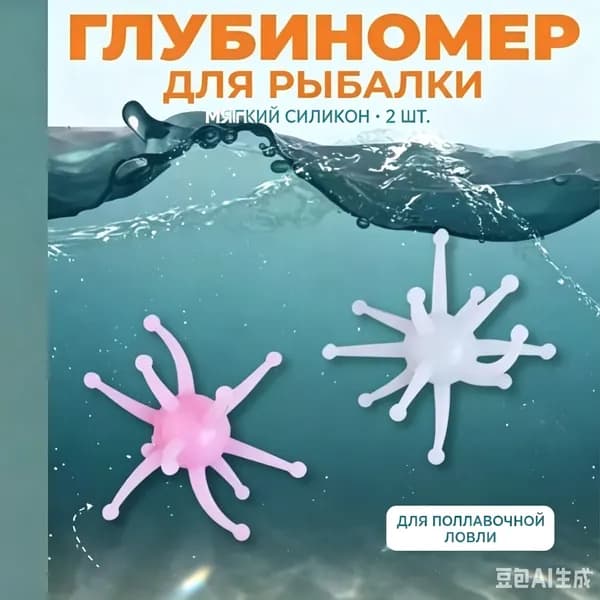 Силиконовый глубиномер херабуна для поплавочной ловли