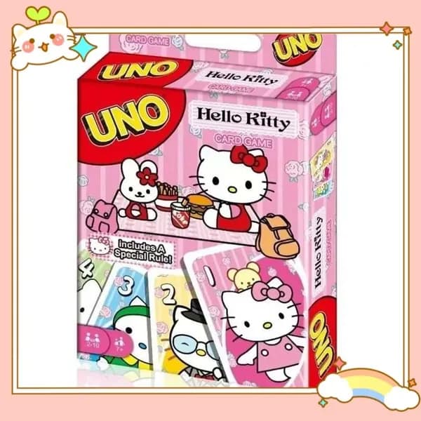 Настольная карточная игра UNO Hello Kitty card, Новая версия игры для всей семьи