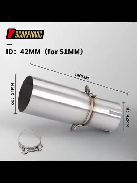 Глушитель мотоцикла, 28MM-51MM, 140MM
