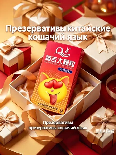 кошачий язык презервативы/Набор гранул Кошачий язык, 12 шт.
