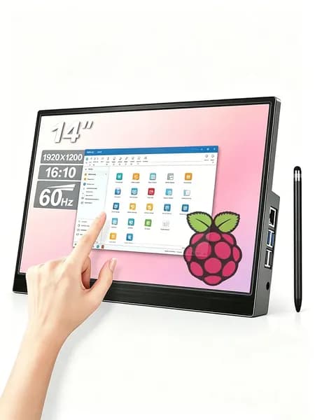 14" Монитор, 1920x1200 WUXGA, 60 Гц, черный матовый