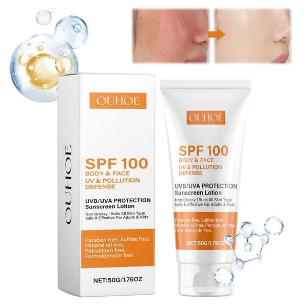Солнцезащитный крем SPF 100 для лица и тела, защита UVA/UVB