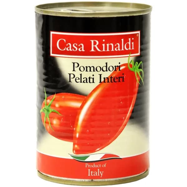 Помидоры Casa Rinaldi очищенные в томатном соке /жесть/ 400г