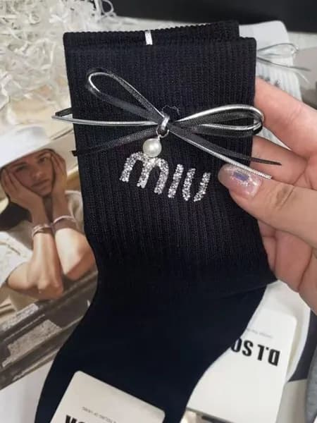 Носки Miu Miu женские Wazi, 1 пара
