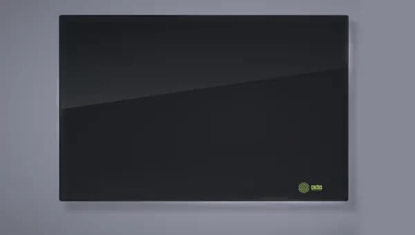 Доска магнитно маркерная стеклянная Cactus 65x100см, черная CS-GBD-65X100-BK
