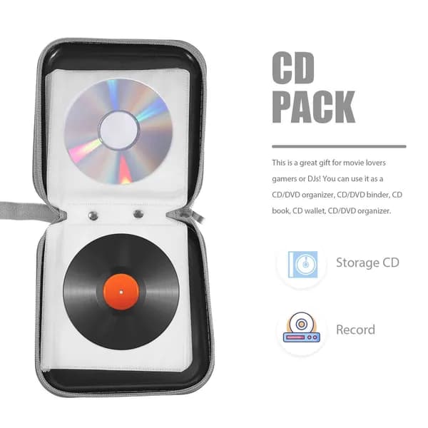 2 Штуки Органайзеры Для Cd, Из Устойчивого Пластика, Для Защиты От Пыли