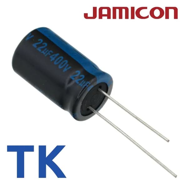 22мкФ 400В / TK / 12,5x20 / 105 С / конденсатор электролитический (2шт)