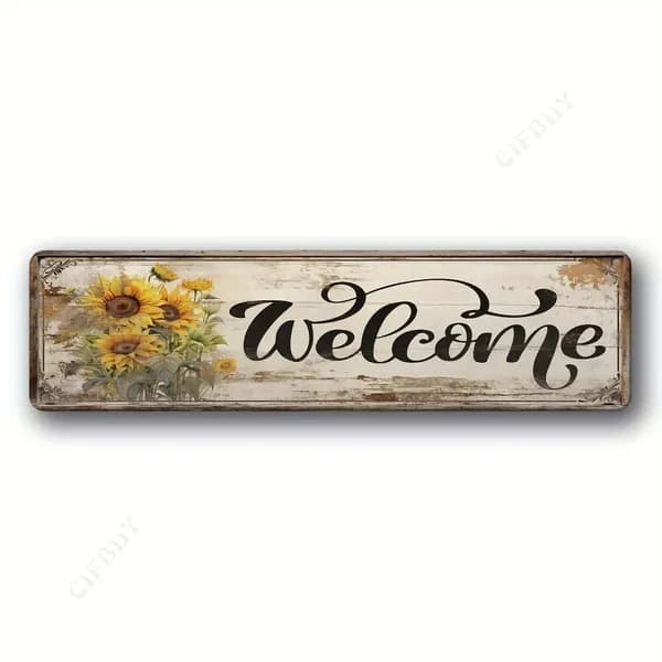 Винтажная металлическая алюминиевая табличка Welcome Lucky, декор стен для бара/кафе/до