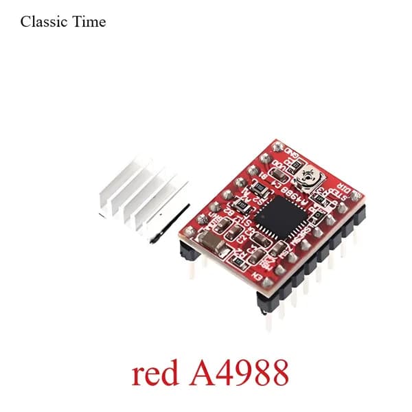 Запчасти для 3D-принтера A4988 DRV8825 Драйвер шагового двигателя с радиатором для платы SKR V1.3 1.4 GTR V1.0 RAMPS 1.4 1.6 MKS GEN V1.4