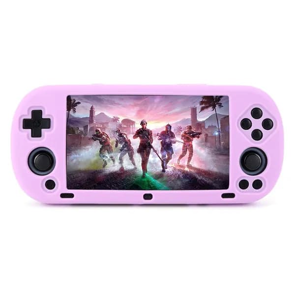 Силиконовый чехол для игрового консоли TRIMUI SMART PRO, полное 360-градусное защитное покрытие, с ремешком