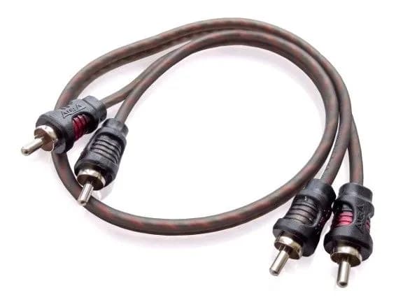 Кабель межблочный 2RCA-2RCA, 0,50 метра, 2 канала, витая пара, никелированные коннекторы